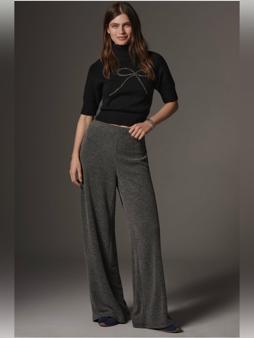 Anthropologie Full-Length High-Rise Knit Pants